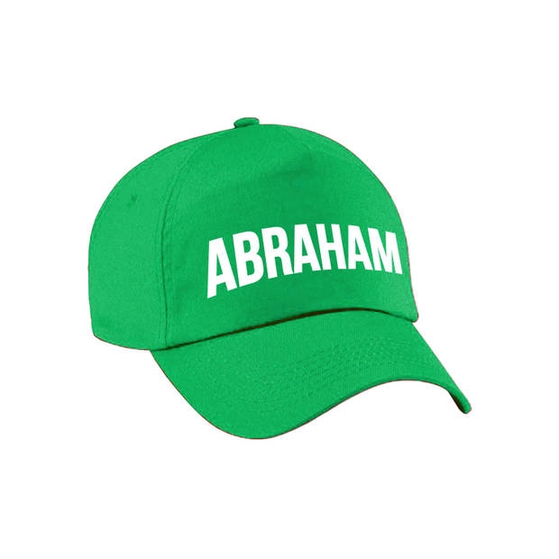 Abraham cadeau pet /cap groen voor heren - Verkleedhoofddeksels