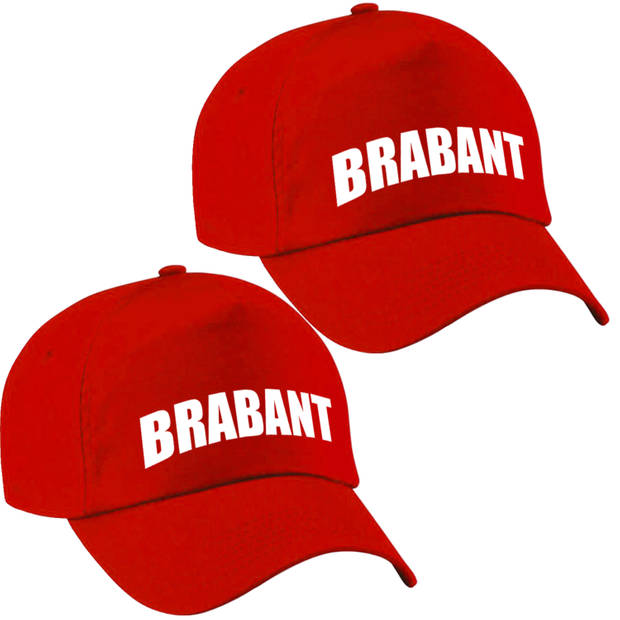 Brabant pet/cap rood volwassenen - Verkleedhoofddeksels