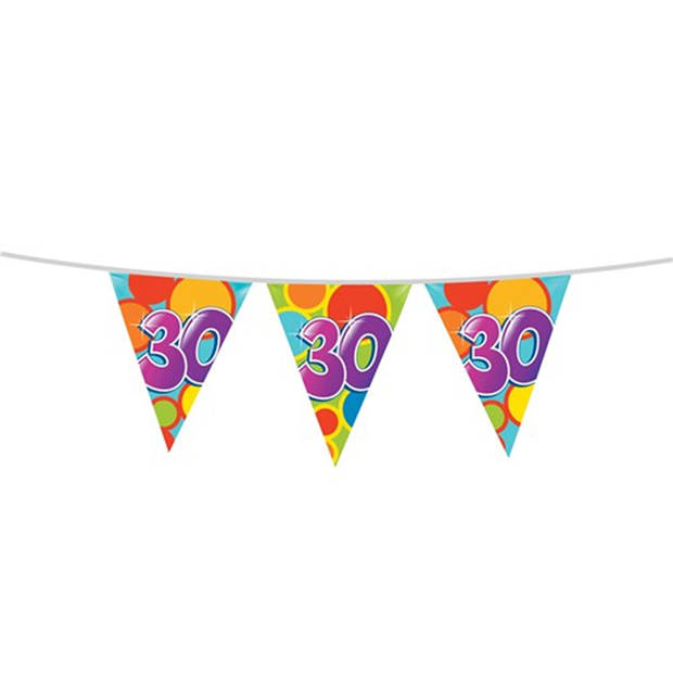 Leeftijd verjaardag thema 30 jaar pakket ballonnen/vlaggetjes - Feestpakketten