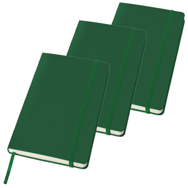 JournalBooks notitieboekje gelinieerd A5 hardcover - 3x - Notitieboek