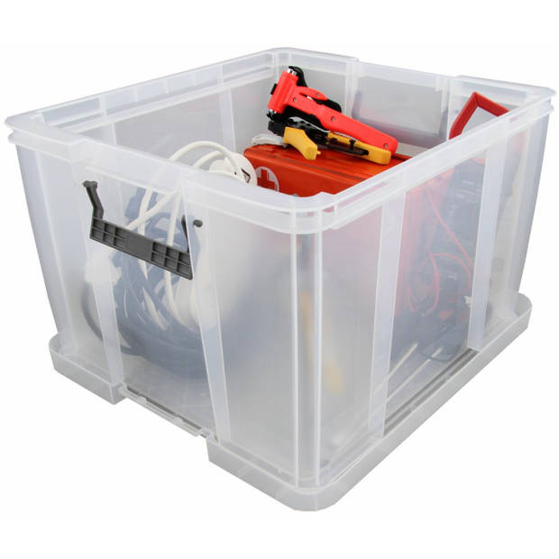 Allstore Opbergbox - 48 liter - Transparant - 49 x 44 x 31 cm - Opbergbox