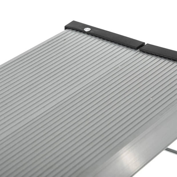 Inklapbare huishoudtrap / opstap trapje aluminium 60 cm - Met 3 treden - Huishoudtrapjes