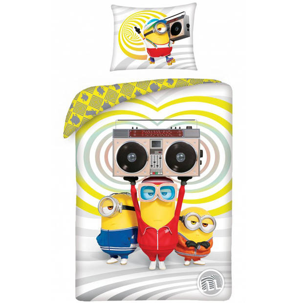 Minions Dekbedovertrek Boogie - Eenpersoons - 140 x 200 cm - Katoen