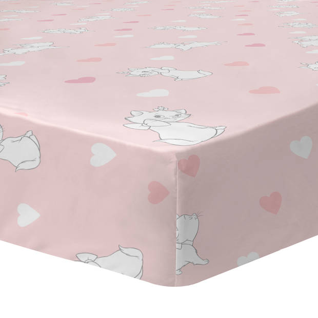 Disney Aristocats Hoeslaken Love - Eenpersoons - 90 x 190/200 cm - Katoen