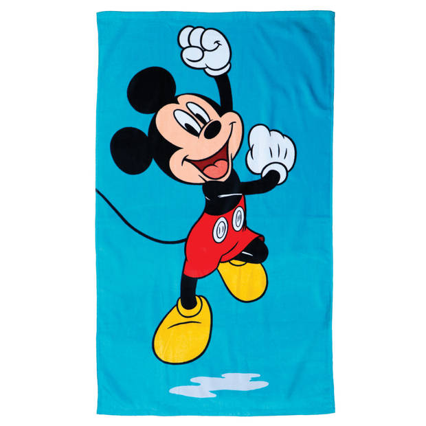 Disney Mickey Mouse Strandlaken, Blue - 70 x 120 cm - Katoen