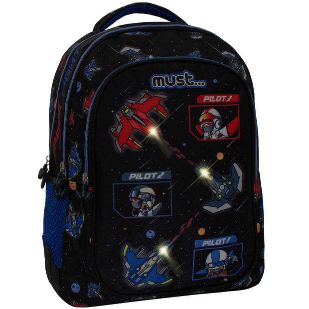 Must Rugzak, Space LED - 43 x 33 x 18 cm - Polyester