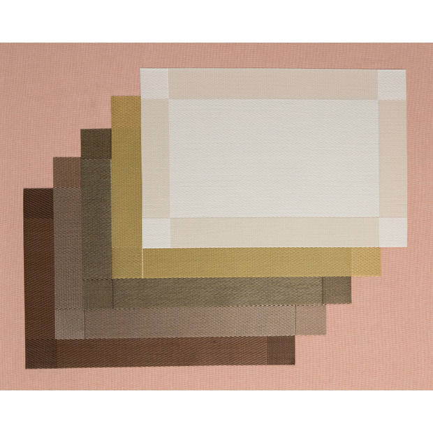 Jay Hill Placemats - Bruin - 45 x 31 cm - 6 Stuks