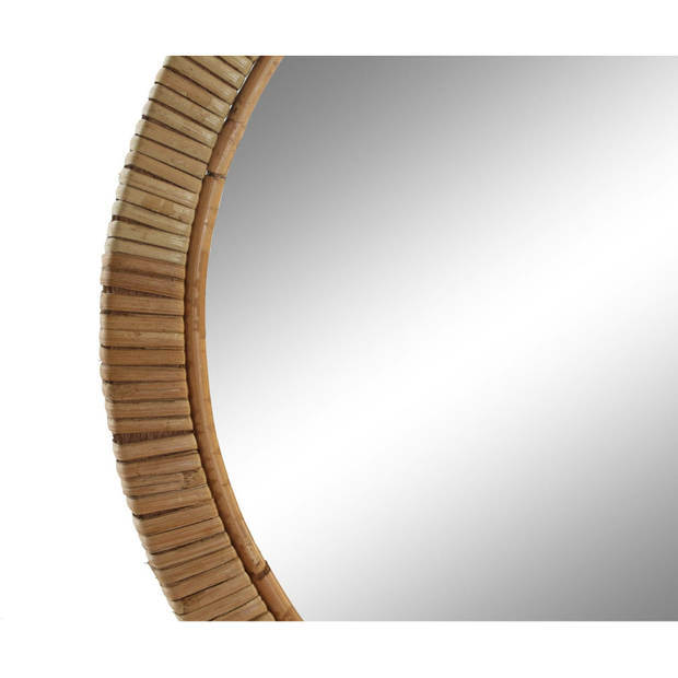 Items - Spiegel/wandspiegel - rotan buitenkant - rond - D40 cm - Spiegels