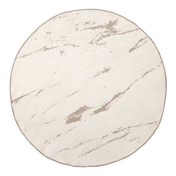 Buitenkleed Marble - Naturel/wit - dubbelzijdig - EVA Interior