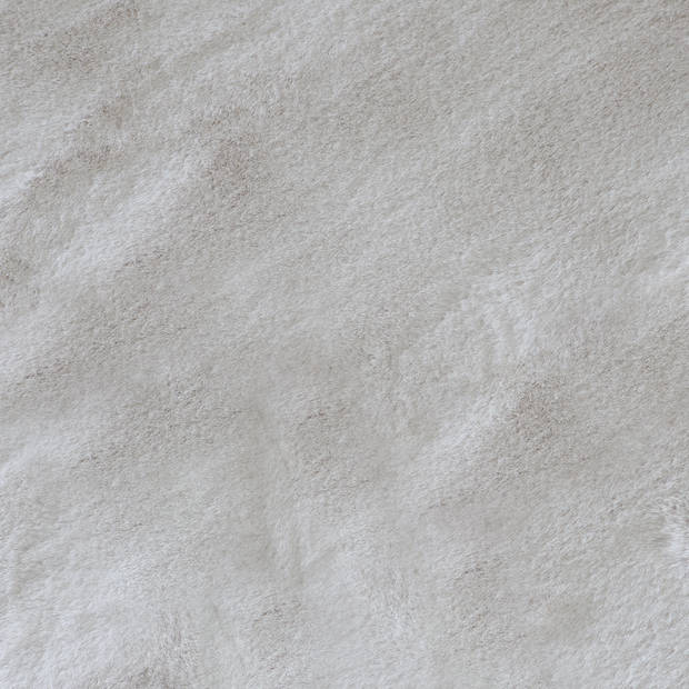Vloerkleed rechthoek 160x230cm crème wit hoogpolig tapijt Liv fluffy vloerkleed