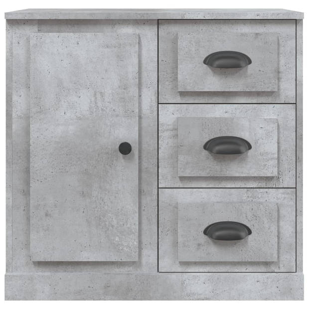 The Living Store Dressoir Bijzetkast - 70x35.5x67.5 cm - Betongrijs