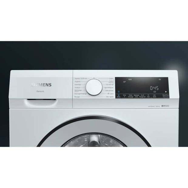 Wasmachine Siemens WG42G101FR IQ500 - 9 kg - Inductie - L59.8cm - 1200 TRS/min - Wit