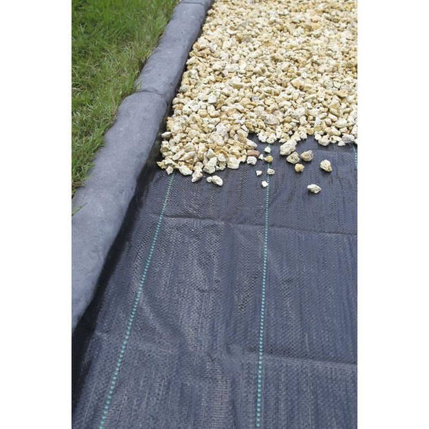 NATUUR Landschapsarchitectuur mulch canvas - Polypropylere geweven - 100 g / m² - 1 x 50 m - Zwart