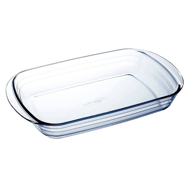 Ovenschaal Ô Cuisine Ocuisine Vidrio Rechthoekig Transparant Glas 39 x 24 x 6 cm (6 Stuks)