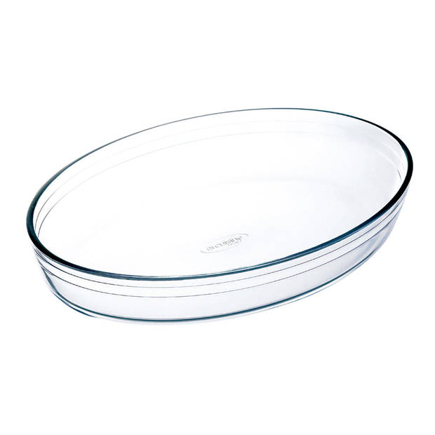 Ovenschaal Ô Cuisine Ovaalvormig 26,2 x 17,9 x 6,2 cm Transparant Glas (6 Stuks)