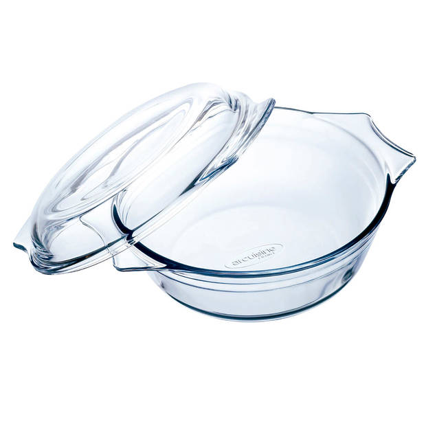 Ovenschaal Ô Cuisine Ocuisine Vidrio Met deksel Transparant Glas 27 x 24 x 11 cm (3 Stuks)