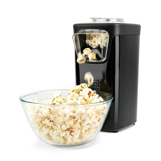 Popcorn maker Black & Decker 1100 W Rood Zwart