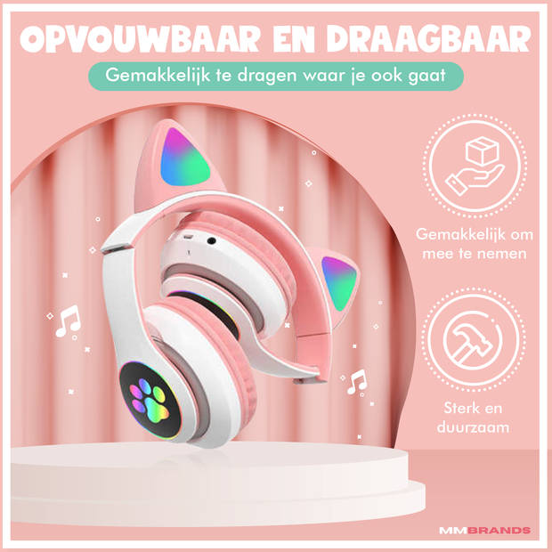 MM Brands Koptelefoon Kinderen - Headset - Draadloos - Bluetooth