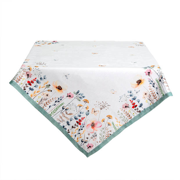 HAES DECO - Rechthoekig Tafellaken - 150x250 cm - 100% Katoen - Flowerbomb