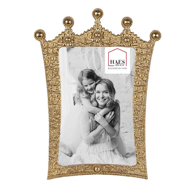 HAES DECO - Fotolijst 10x15 Goudkleurig, formaat 15x2x20 cm - Loving Chic