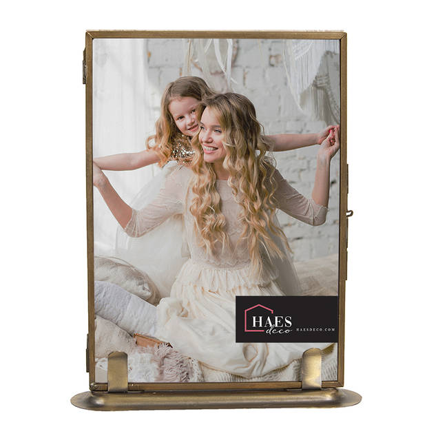 HAES DECO - Fotolijst 13x18 Zilverkleurig, formaat 15x3x19 cm - Farm Living