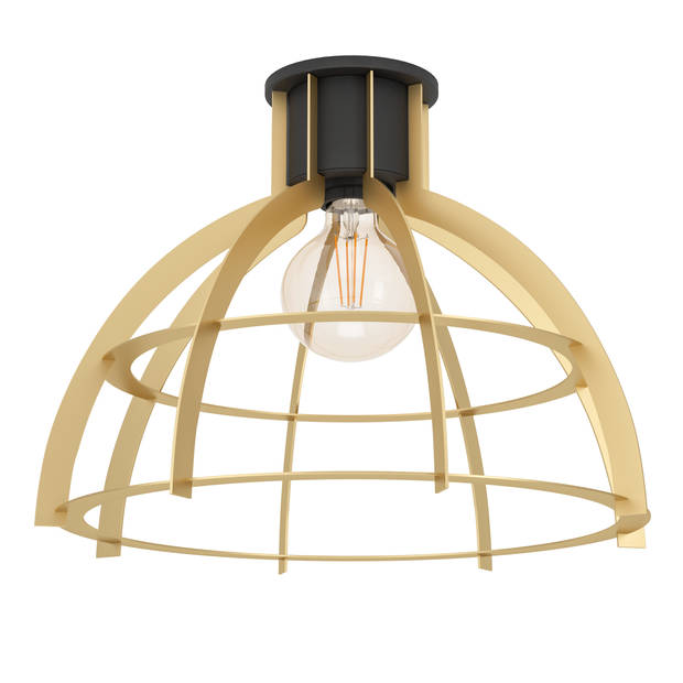 EGLO Stillington Plafondlamp - E27 - Ø 41,5 cm - Zwart/Goud - Staal