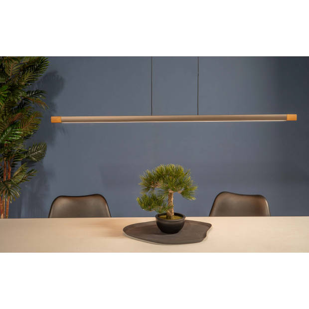 EGLO Lisciana Hanglamp - LED - 126 cm - Grijs/Bruin/Wit - Dimbaar