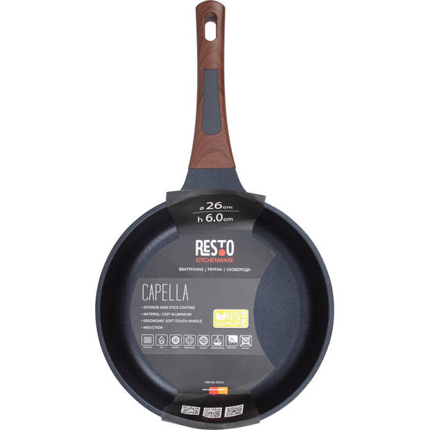 Resto Kitchenware Koekenpan Capella - ø 26 cm - standaard anti-aanbaklaag