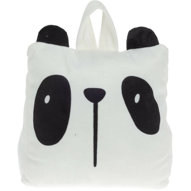 H&S Collection Deurstopper 1 kilo gewicht - kinderkamer - Panda - met lus van touw - 17 x 14 cm - Deurstoppers