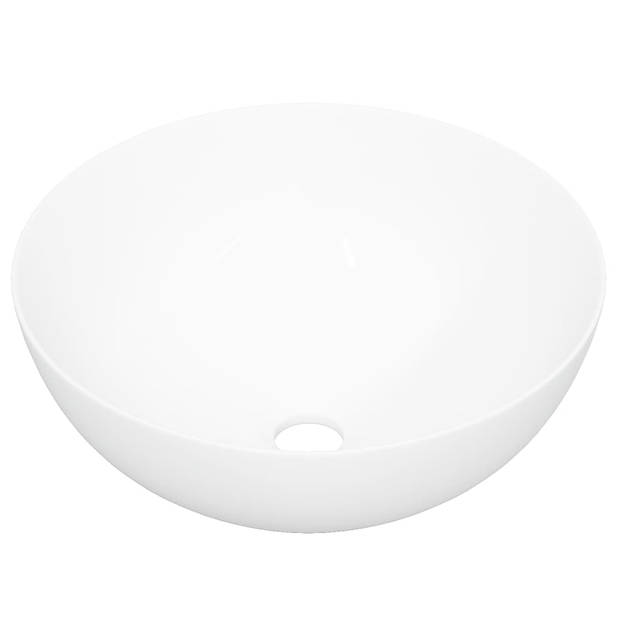 vidaXL Wasbak 36x15 cm rond keramiek wit