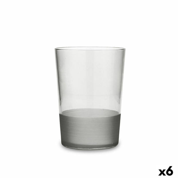 Glas Quid Pincel Grijs Glas 510 ml (6 Stuks)