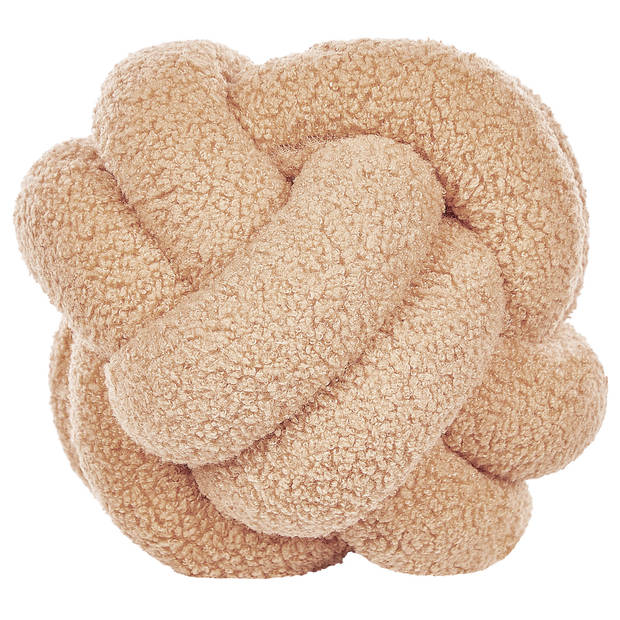 Beliani MALNI - Sierkussen-Beige-Bouclé