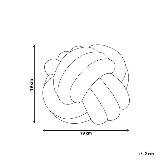 Beliani MALNI - Sierkussen-Wit-Bouclé