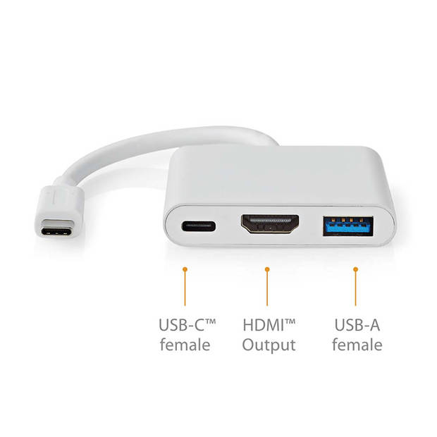Nedis USB Multi-Port Adapter - CCGB64770WT01