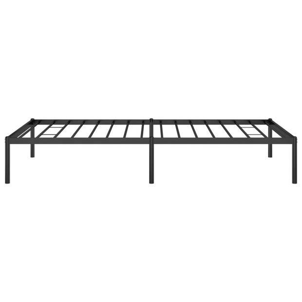 vidaXL Bedframe metaal zwart 100x190 cm