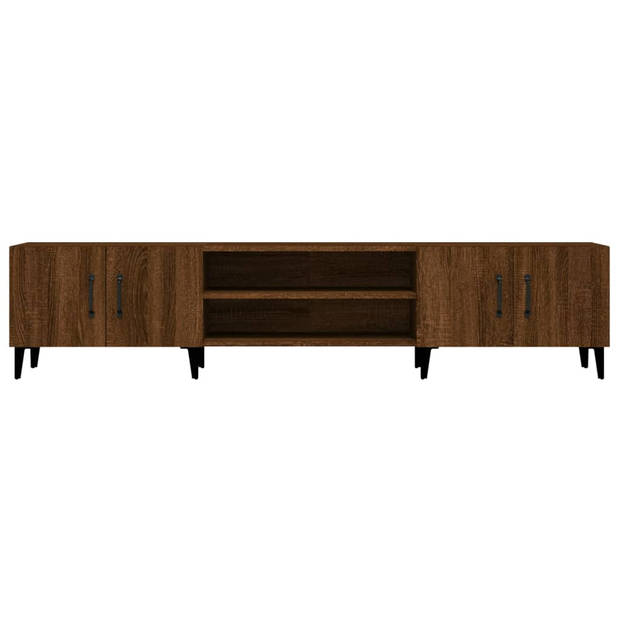 The Living Store Tv-kast - trendy - Meubilair - 180x31.5x40 cm - Bruineiken