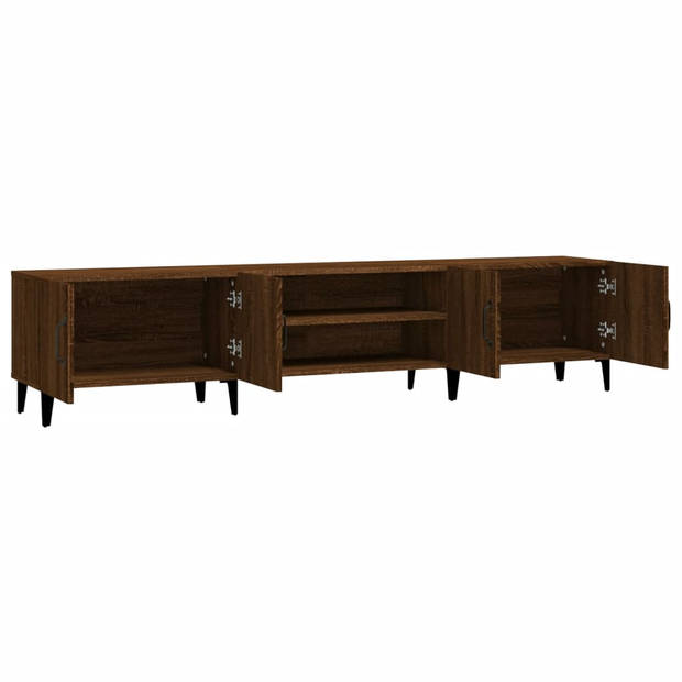 The Living Store Tv-kast - trendy - Meubilair - 180x31.5x40 cm - Bruineiken