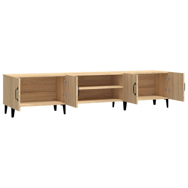 The Living Store TV-meubel Sonoma Eiken - 180 x 31.5 x 40 cm - Praktisch en Stijlvol