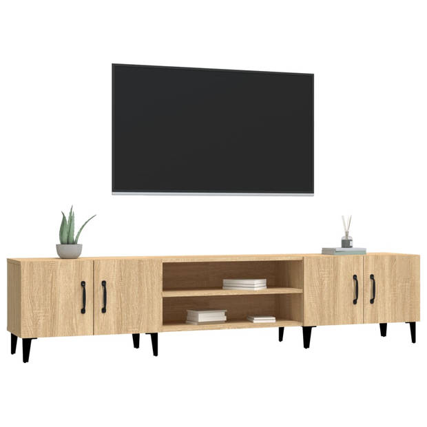 The Living Store TV-meubel Sonoma Eiken - 180 x 31.5 x 40 cm - Praktisch en Stijlvol
