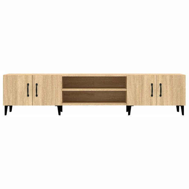 vidaXL Tv-meubel 180x31,5x40 cm bewerkt hout sonoma eikenkleurig