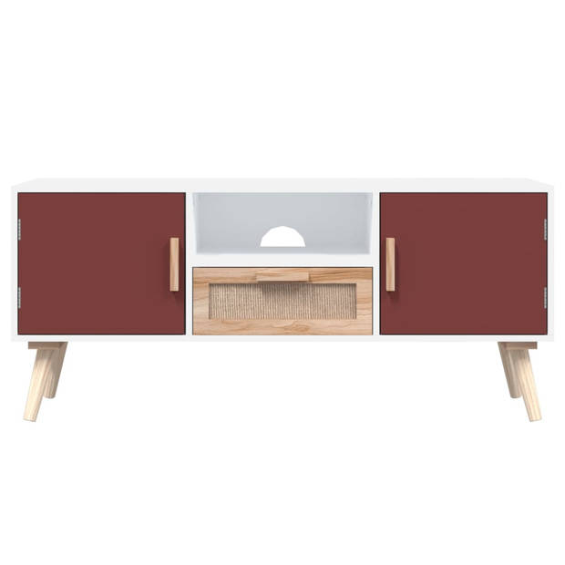 The Living Store TV-meubel Classic - TV-meubel - 105 x 30 x 45 cm - Duurzaam hout - Opbergruimte - Praktische deur -