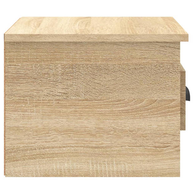 vidaXL Nachtkastjes 2 st wandgemonteerd 41,5x36x28 cm sonoma eiken