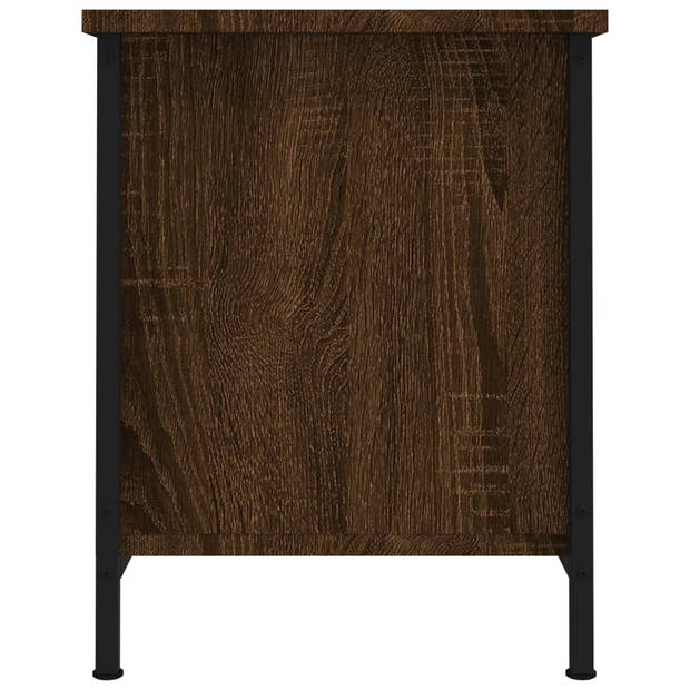 vidaXL Tv-meubel met deuren 60x35x45 cm bewerkt hout bruin eiken