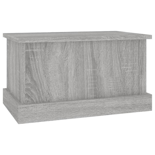 The Living Store Gereedschapskist - Opbergbox - 50x30x28cm - Grijs Sonoma Eiken