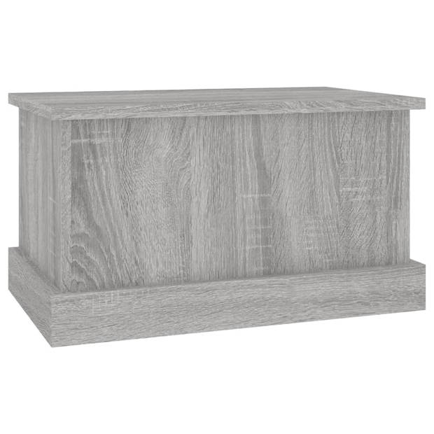 vidaXL Opbergbox 50x30x28 cm bewerkt hout grijs sonoma eikenkleurig