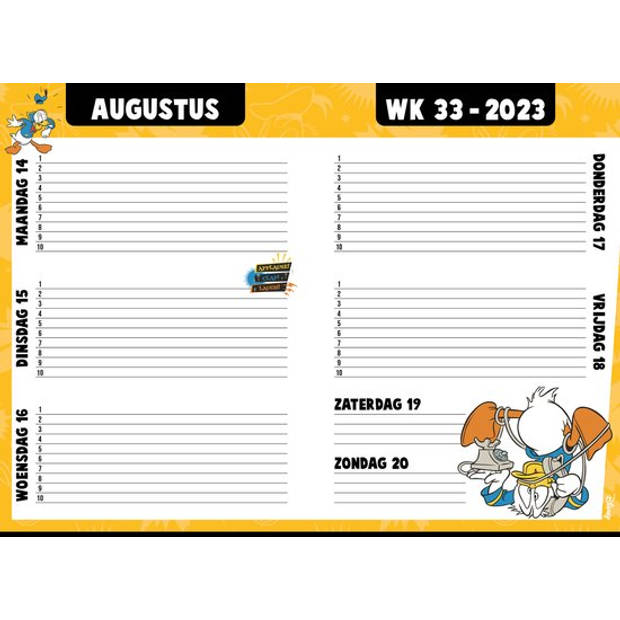 Donald Duck Schoolagenda - 2023-2024