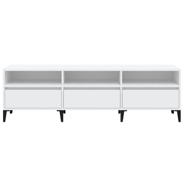 The Living Store Klassieke TV-kast - 150 x 30 x 44.5 cm - Duurzaam - Veel opbergruimte - Weergavefunctie