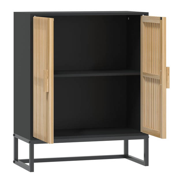 The Living Store Dressoir Basic - 60x30x75 cm - Zwart