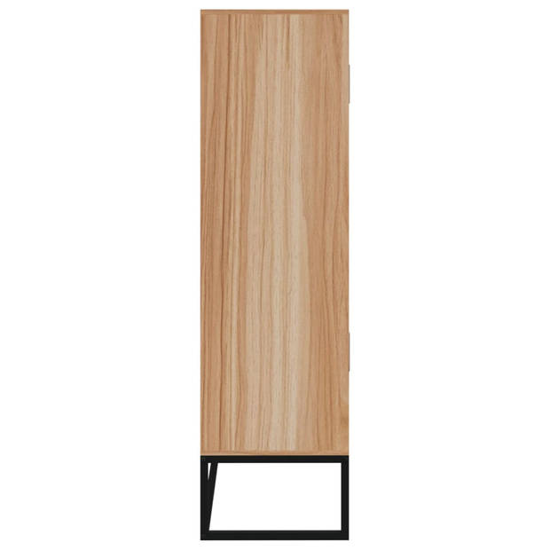 The Living Store Hoge Kast - bewerkt hout - 70 x 35 x 125 cm - Scandinavisch design