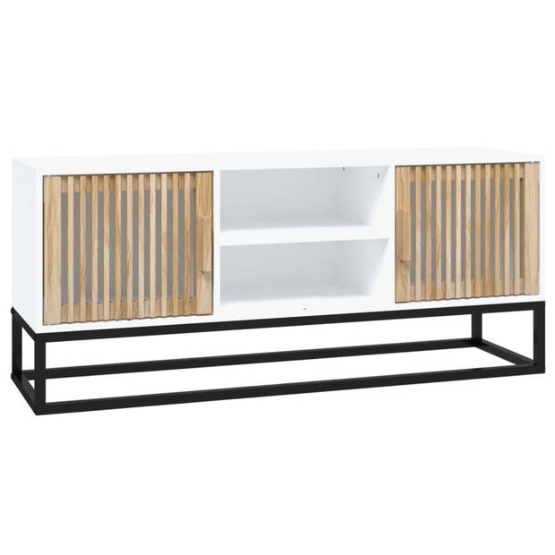 vidaXL Tv-meubel 105x30x45 cm bewerkt hout wit